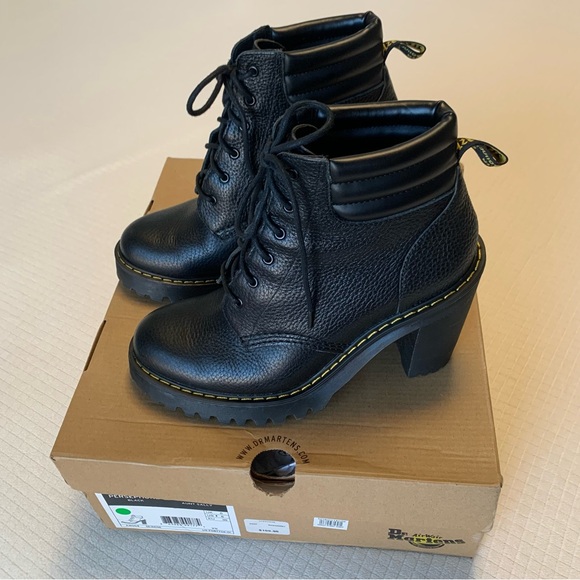 Dr. Martens Shoes - Dr Martens Persephone black leather boots
